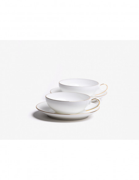 Set 2 cups + saucers CONCORDE