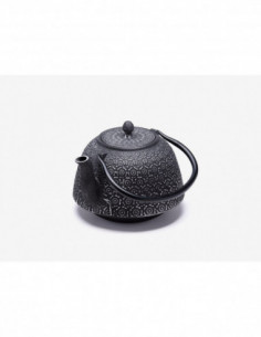 Teapot HUASHU black-silver
