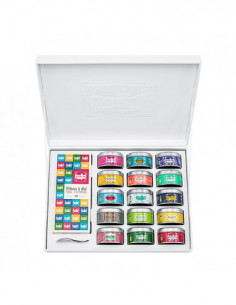 The Collection - Gift set with 15 organic mini-tins + 100 tea filters
