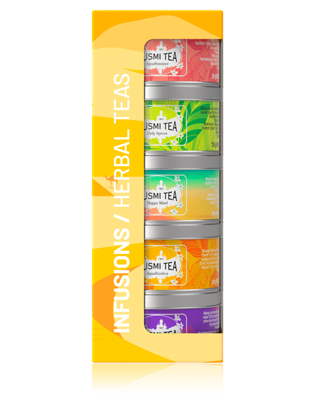 Organic Herbal Teas - Assortment 5 metal tins