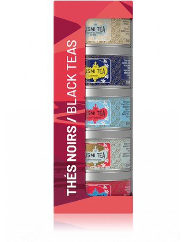 Organic Black Teas - Assortment 5 metal tins