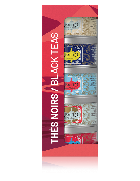 Organic Black Teas - Assortment 5 metal tins