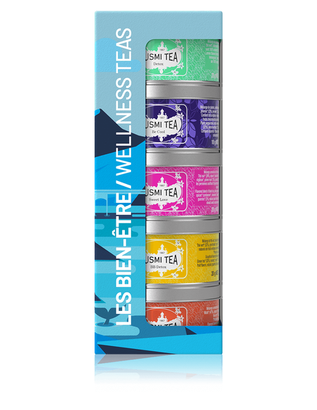 Organic Wellness Teas - Assortment 5 metal tins