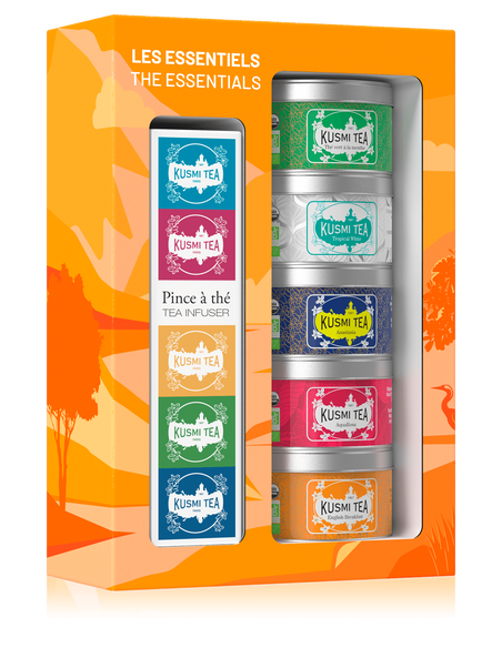 Organic Essential Teas gift set + tea infuser