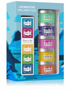 Organic Wellness Teas gift set + tea infuser