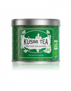 Organic Spearmint green tea - Metal tin 100g