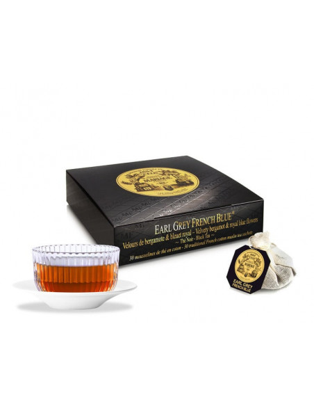 Earl Grey French Blue - Box 30 cotton tea bags