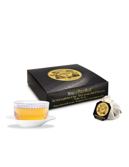 Marco Polo Blue - Box 30 cotton tea bags