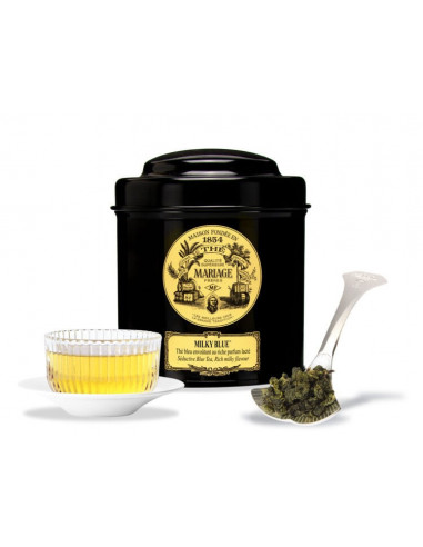 Milky Blue - Black classical tin 100g