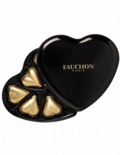 7 dark hearts chocolates black heart shaped tin 75g