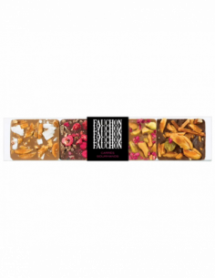 Assortment of 8 gourmet chocolate squares 70g