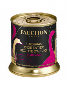 Whole goose foie gras alsace recipe with 5% truffles 200g