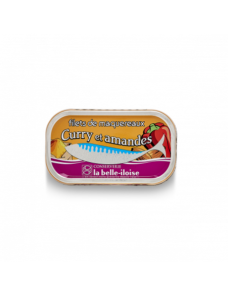 Mackerel fillets with curry spices and Almonds